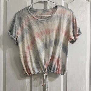 American Eagle Tie Dye Cropped Tee – Size XS